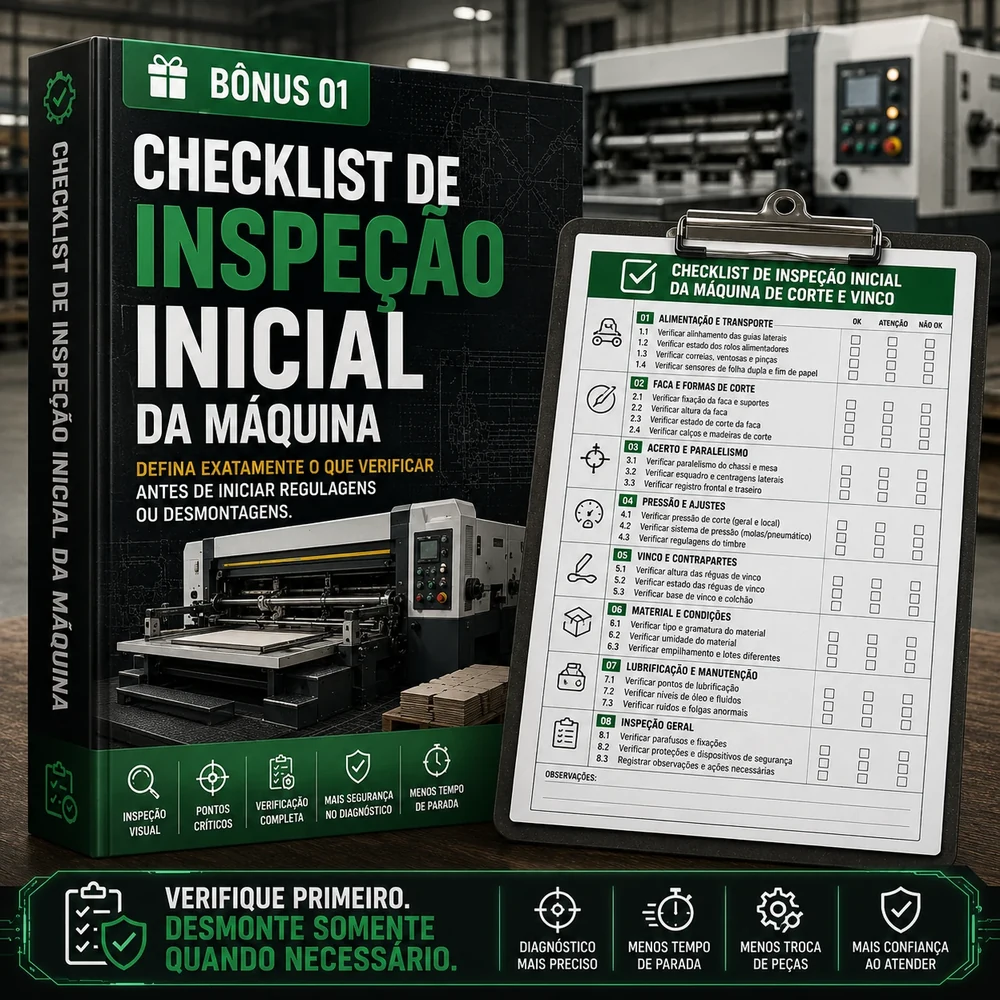 Bônus 1 — Checklist de Inspeção Inicial da Máquina